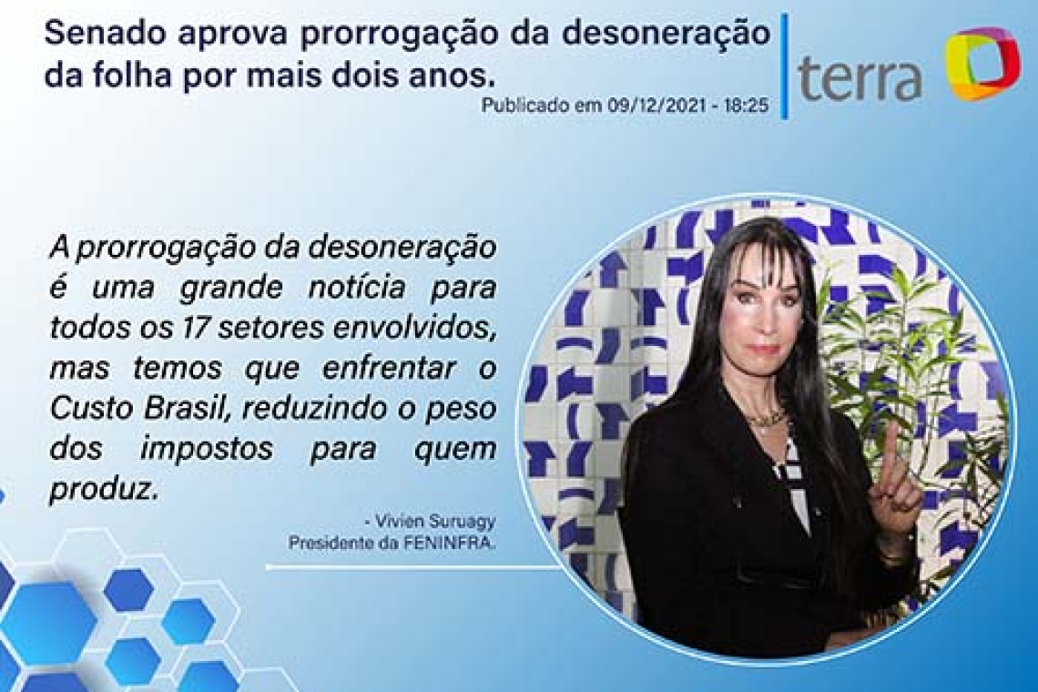 O Senado Federal aprovou nesta quinta-feira, 9, o projeto de lei que prorroga por mais dois anos a desoneração para os 17 setores